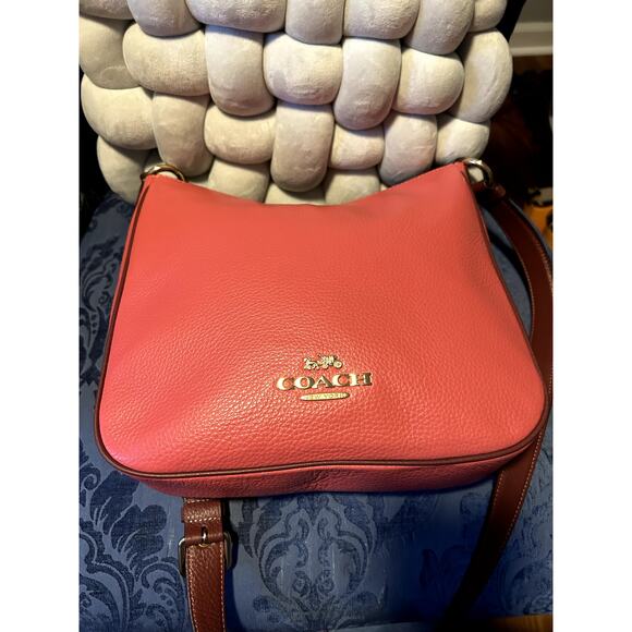 Coach Watermelon Strawberry Pink Ellie File Crossbody - Picture 2 of 14